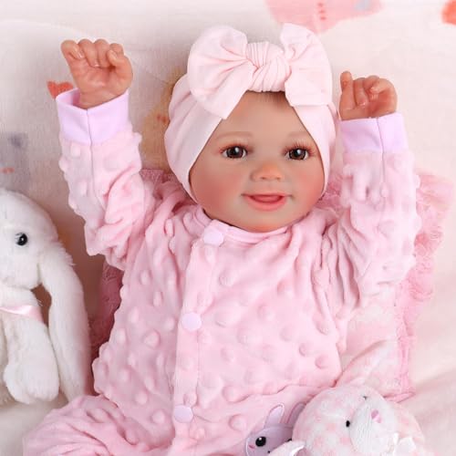 Reborn Baby Doll Sunny - 17 Inch Soft Vinyl Realistic Poseable Doll with Accessories L43468