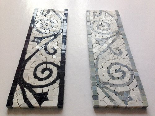 Polished Bianco Carrera Flower Mosaic Border Tile P661