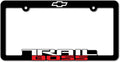 (2) TRAIL BOSS License Plate Frames 3D Raised Letter Frame Brackets (1-Pair)