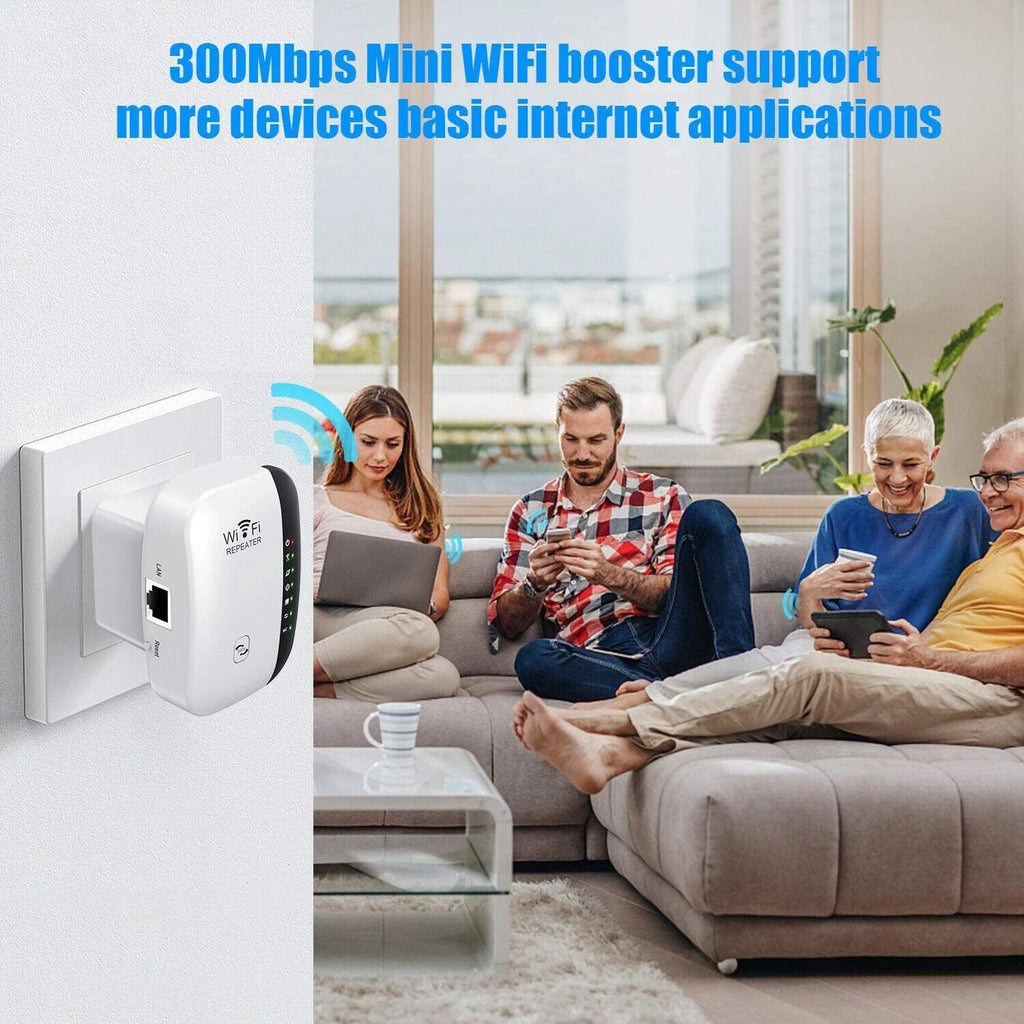 WiFi Extender with Ethernet Port, Covers 3000 Sq.ft J826777