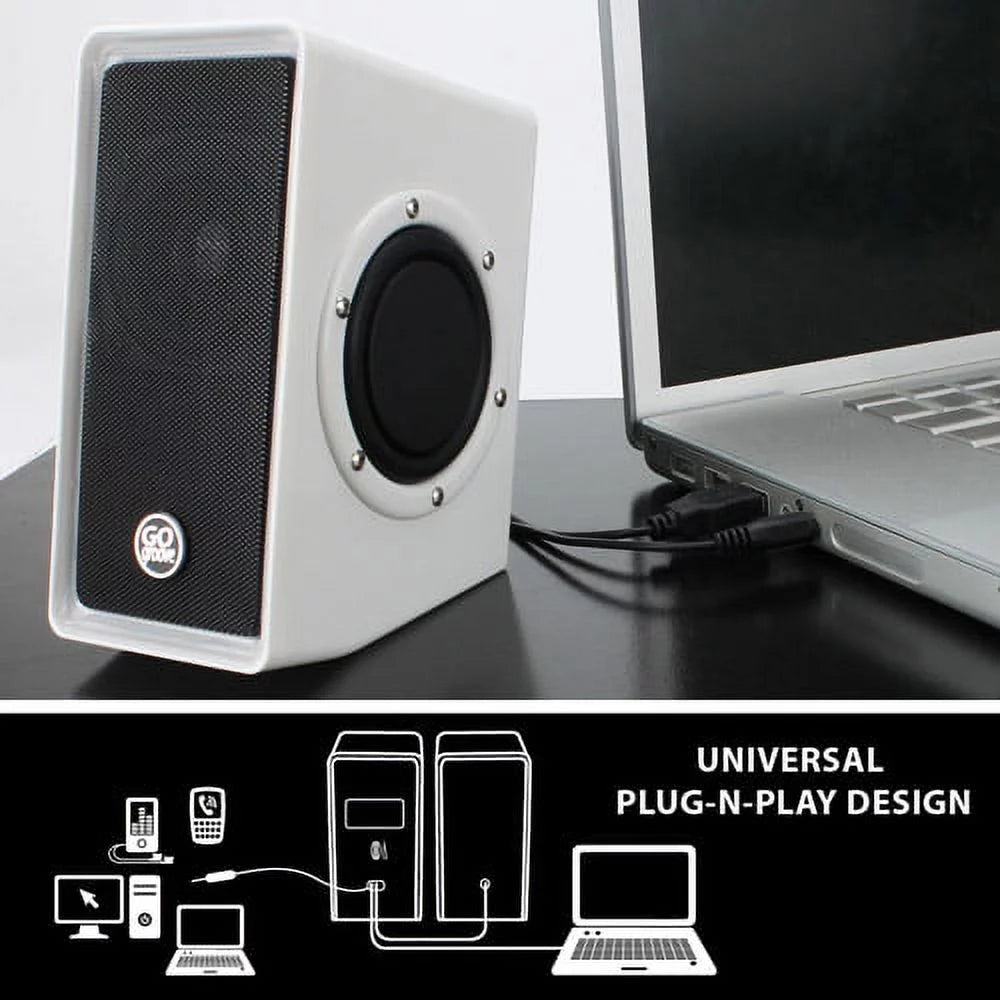 Computer Speaker System with USB Power and Built-in Volume Control N352