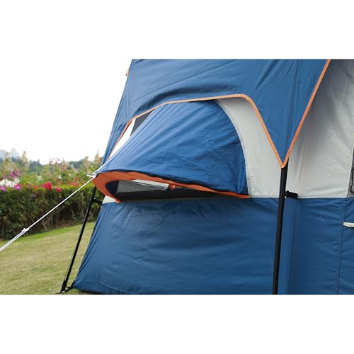 Extra Large Family Cabin Tent for Camping, 2 Rooms, 3 Doors, Waterproof E6603
