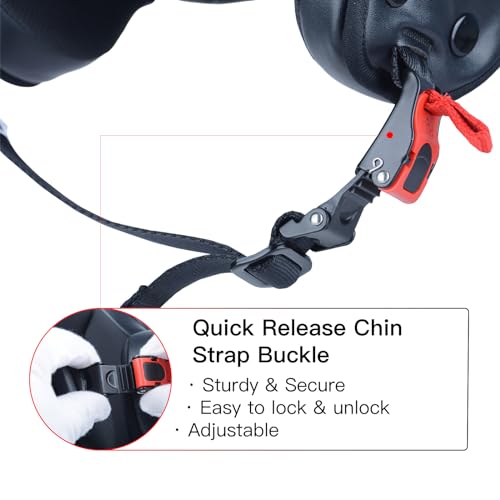 3/4 Open Face Motorcycle Helmet with Anti-Scratch Visor S57458
