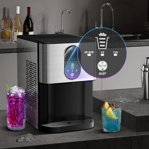 Countertop Nugget Ice Maker, Self-Cleaning, Soft Chewable Pebble Ice B848730