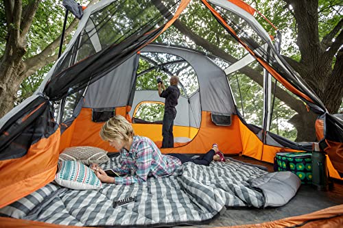 Family Camping Tent for 10-12 Person, Multi Room Cabin Tent for Car Camping I912138