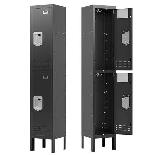 5-Door Steel Storage Locker with Hooks and Card Slots M92401