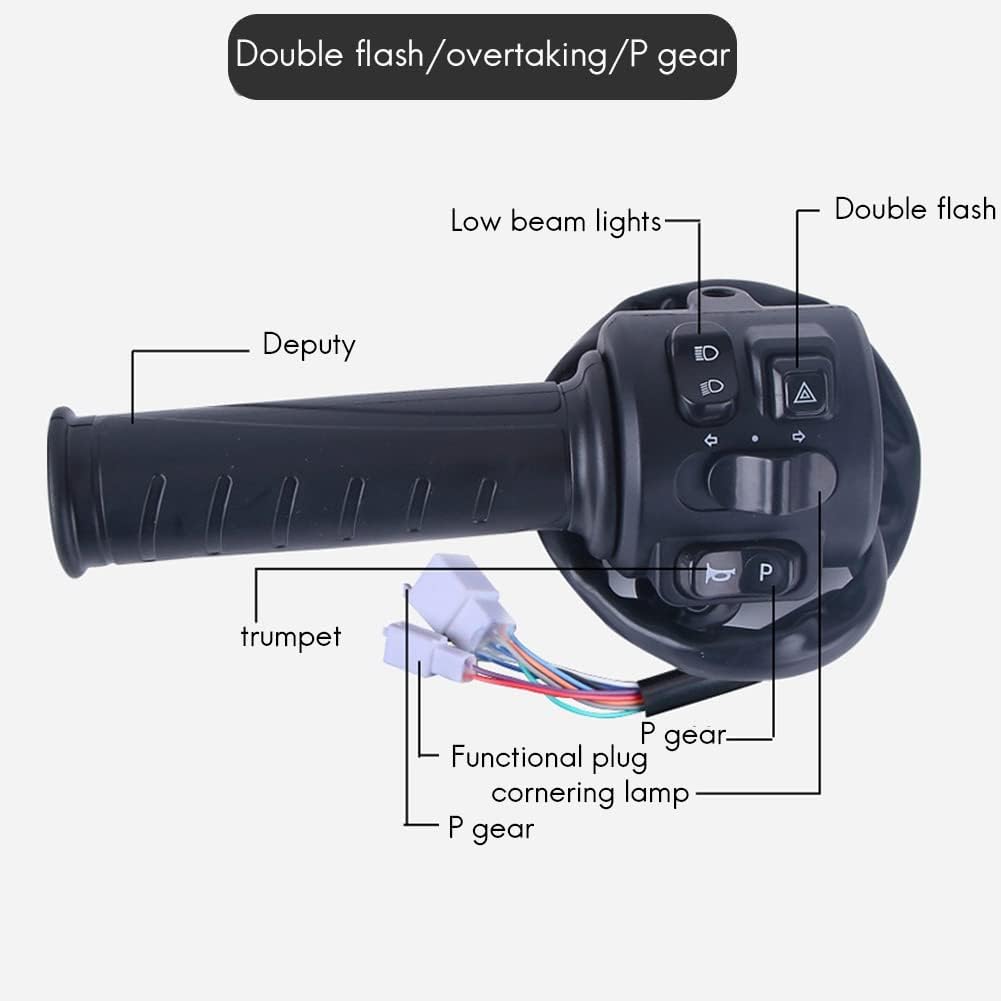 Twist Throttle Set with Three Speed Gear and Reverse for Motorcycle E-Scooter M664105