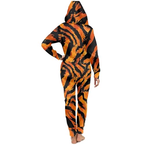 Adult Onesie Hooded One-Piece Pajama Zipper Jumpsuit for Men and Women I930