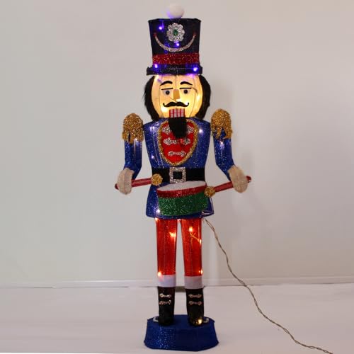 Lighted Blue Nutcracker Soldier Christmas Decoration for Indoor Outdoor D29664