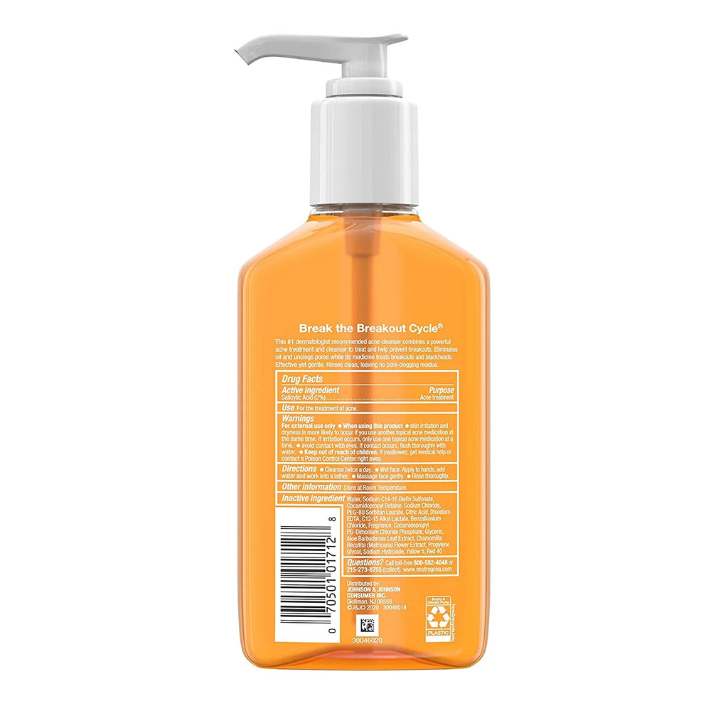 Oil-Free Acne Wash, 9.1 oz, 2-Pack C281