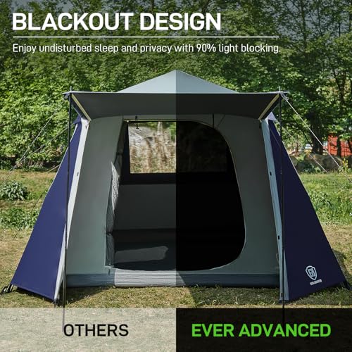 6 Person Instant Cabin Tent with Vestibule, Water-Resistant J5364