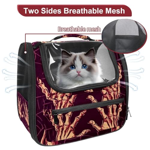 Halloween Pet Carrier Airline Approved for Small Medium Dogs Cats S688252