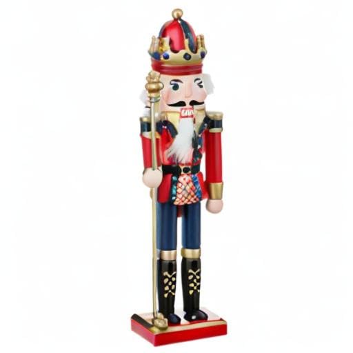 Wooden Nutcracker Ornaments Christmas Decoration Figures (12 Inch, Set) A862348