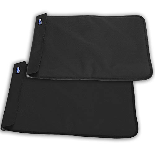 Party Mat Chiller for Cold Serving Food Buffet Cooler (19" x 15", Black, 2 Pack) B789