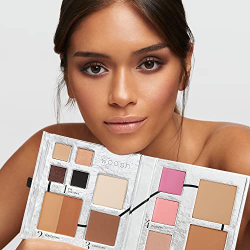 Fold Out Face Makeup Palette, Travel All in One, Neutral Cream & Powder C383147