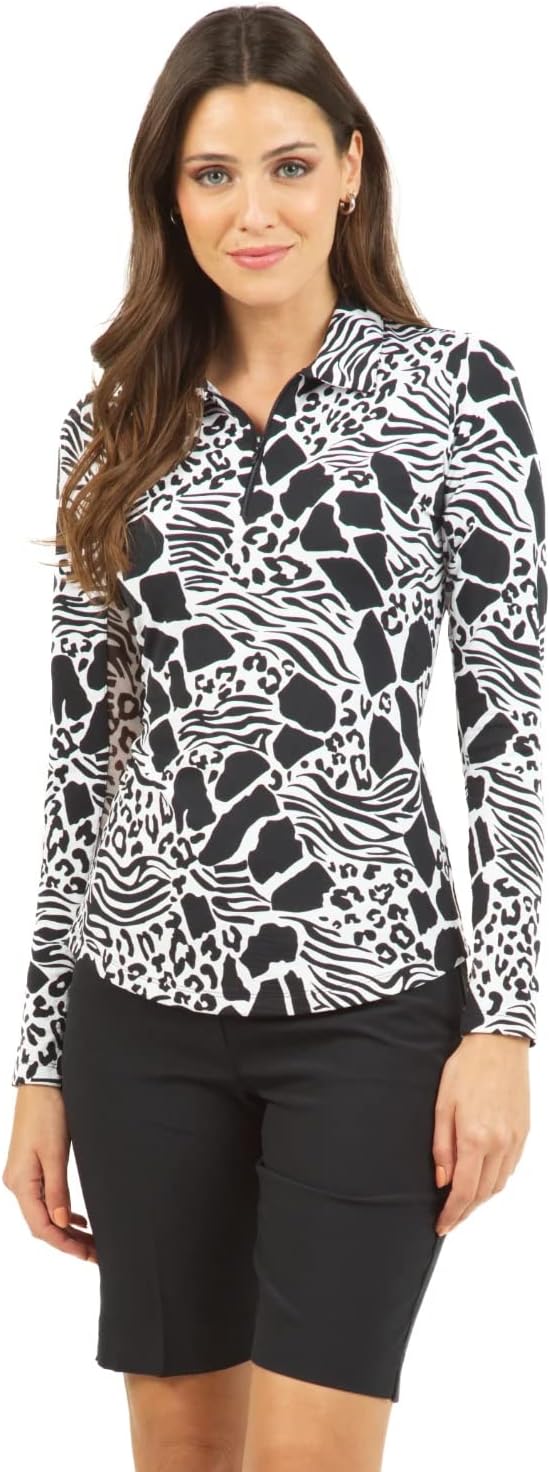 Women's UPF 50+ Cooling Long Sleeve Polo D537178