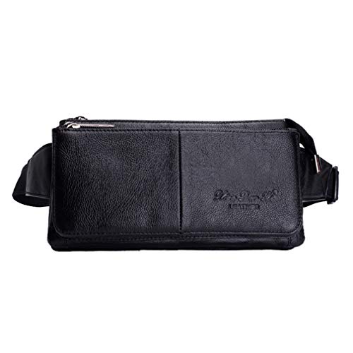 Leather Waist Bag for Travel Hiking Running M4534