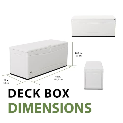 Extra Large Deck Box, 130 Gallon, Desert Sand/Brown V622519