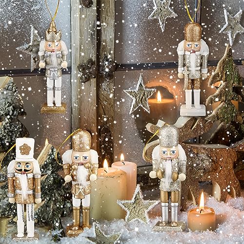 Christmas Nutcracker Ornaments Wooden Hanging Decorations 5 Inch H421