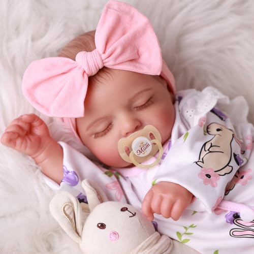 Lifelike Reborn Baby Doll Girl - 20 Inch Realistic Newborn Doll with Poseable Body and Accessories X89513