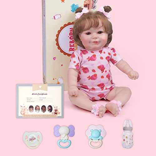 Lifelike Reborn Baby Doll 20 Inch Realistic Newborn with Gift Box E35178