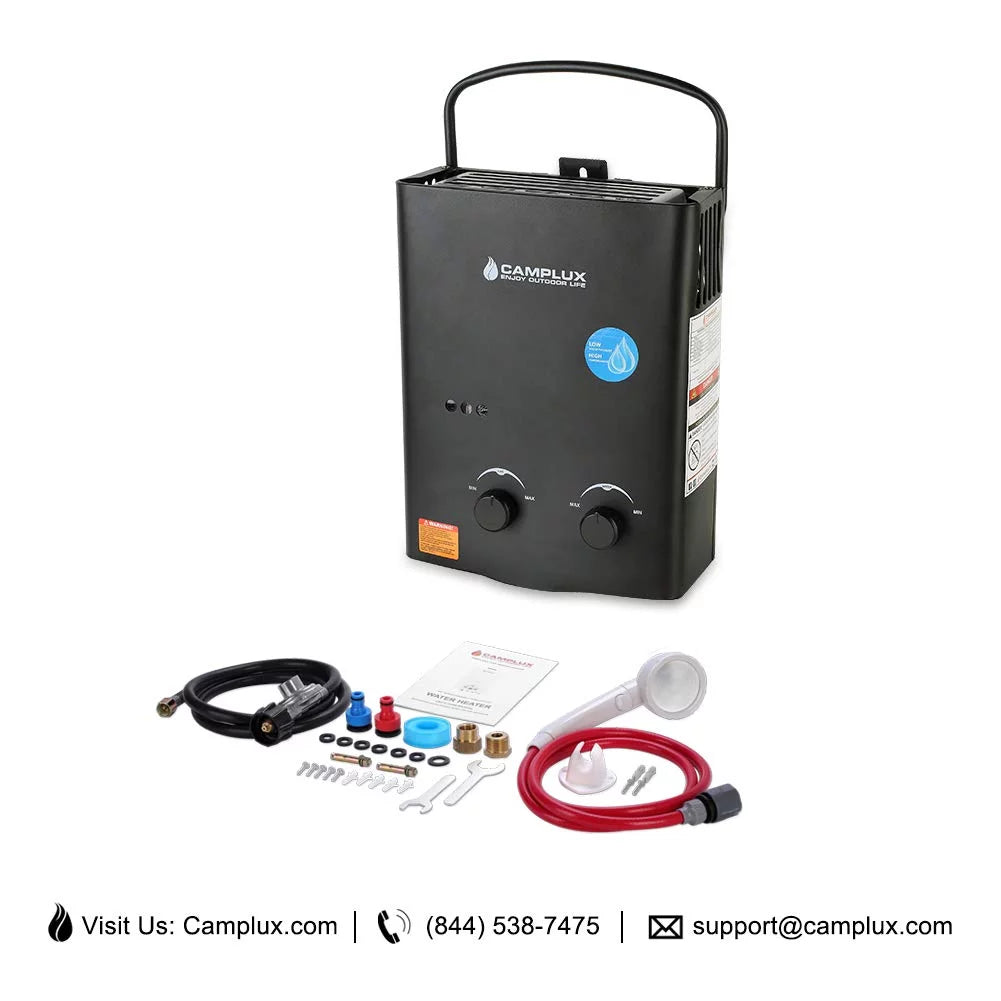Outdoor Propane Portable Tankless Water Heater with Handle W74836