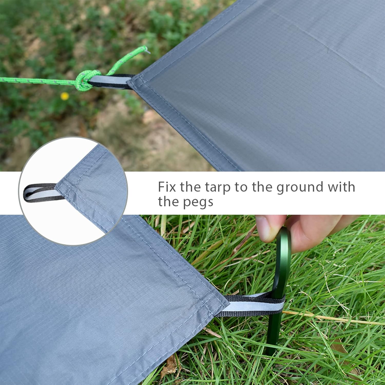 Ultralight Waterproof Tent Footprint Ground Sheet for Camping Hiking I634