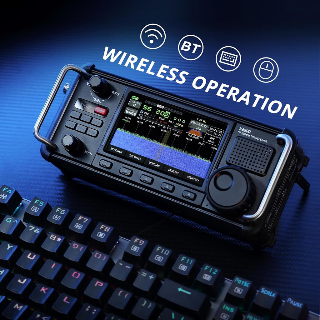 Portable HF Radio Transceiver with 4" LCD Screen X6762