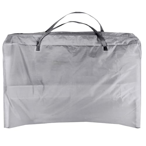 Bedside Crib Bassinet with Travel Bag, Removable Mattress, Height Adjustable - Grey J537094