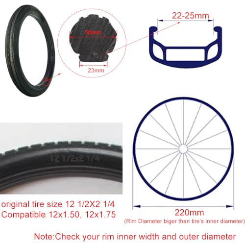 12 Inch Solid Tire for Kid Bike Folding Bike Electric Bike Airless Tubeless Tyre P70922