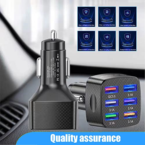 6-Port USB Fast Charger Car Adapter A797