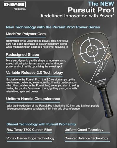 Raw T700 Carbon Fiber Pickleball Paddle for Spin and Power U390