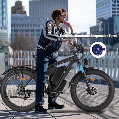 2000W Dual Motor AWD 48V 22Ah Fat Tire Electric Bike X526097