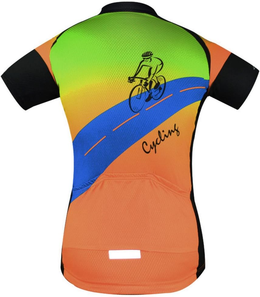 Men Cycling Jersey Yellow Breathable Quick Dry Short Sleeve S9329
