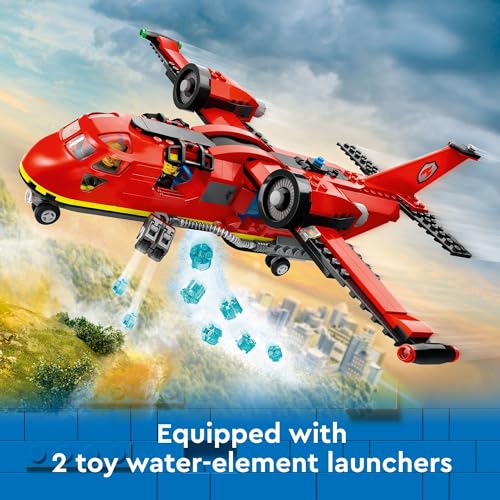 Fire Rescue Plane Building Blocks Playset for Kids Ages 6+ V3049