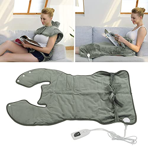 Heating Pad for Back Neck and Shoulders, Grey, Washable O279251