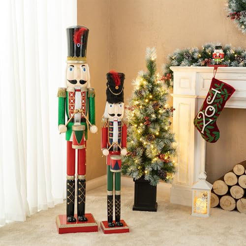 Wooden Nutcracker Decoration 42 Inch Christmas Indoor Outdoor C418758