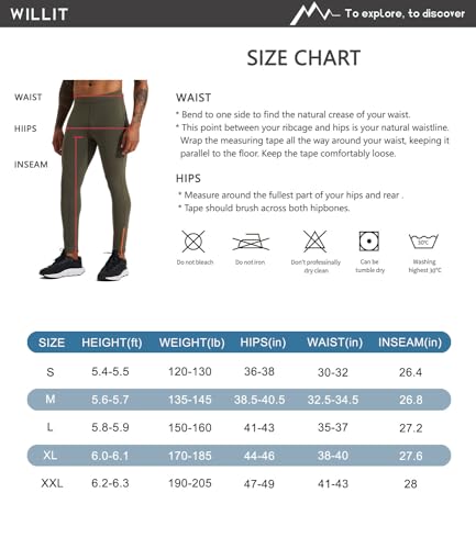 Men's Fleece Running Leggings Winter Cycling Tights with Zipper Pockets S472