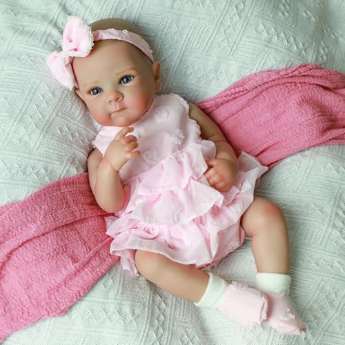 20 Inch Realistic Reborn Baby Doll Girl with Soft Vinyl Body K635222