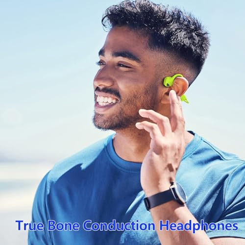 Bone Conduction Wireless Sport Headphones with Noise-Canceling Mics E40369