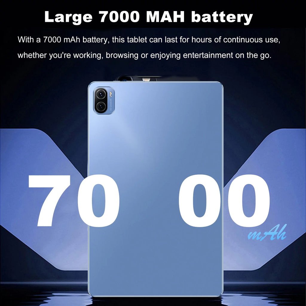 Tablet with 10.1 inch Screen, 8GB+256GB Storage I516