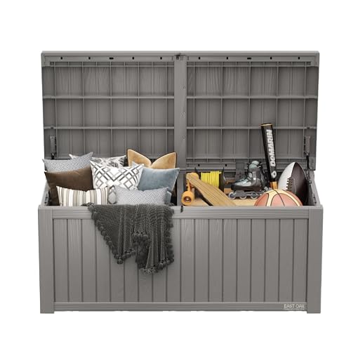 Outdoor Storage Box 31 Gallon Waterproof Resin Deck Box V3075