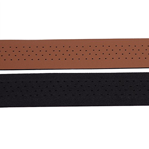 Handlebar Tape PU Leather Bike Bar Wrap with Reflective Plug D84898