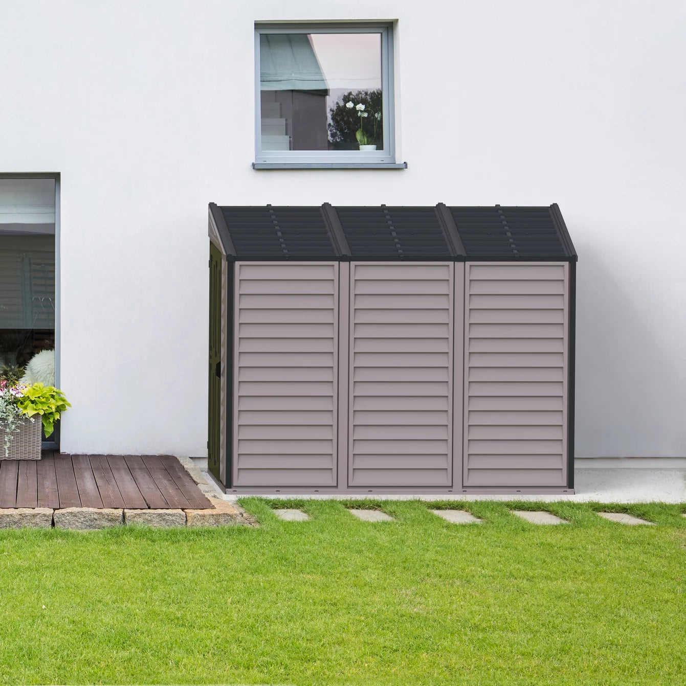 Outdoor Storage Shed with Foundation Kit T452