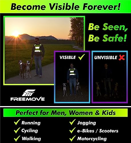 Reflective Vest for Running, Walking, Cycling with Bands and Bag H320359