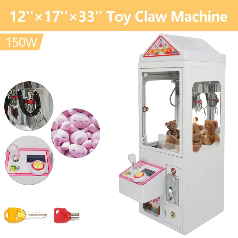 Mini Claw Crane Machine 110V Metal Case Candy Toy Catcher A196