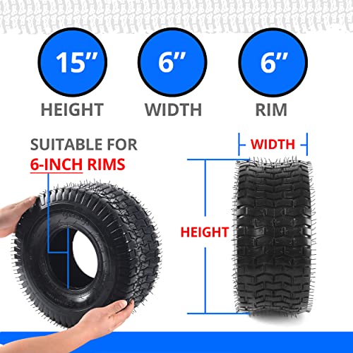 Heavy Duty Tire and Inner Tube Set for Lawn Mowers, Wagons and ATVs C456