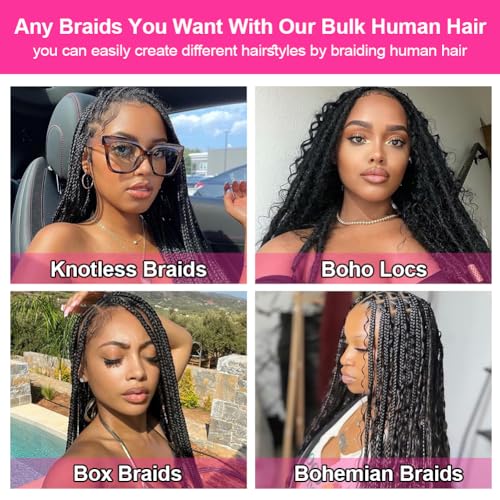 Deep Wave Bulk Human Hair for Braiding No Weft 100g Y2677
