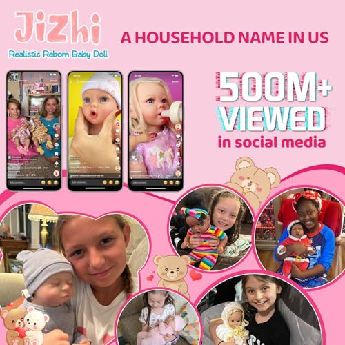 Reborn Baby Doll 20 Inch Realistic Soft Body Lifelike Newborn for Kids Age 3+ S7466