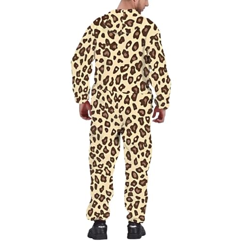Adult Onesie Hooded One-Piece Pajama Zipper Jumpsuit for Men and Women I930